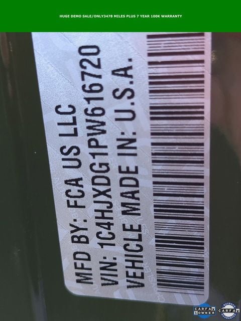 2023 Jeep Wrangler Sport