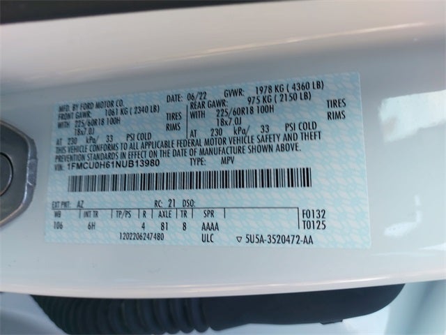 2022 Ford Escape SEL