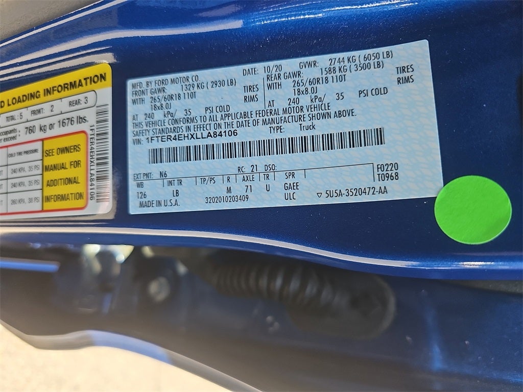 2020 Ford Ranger XLT