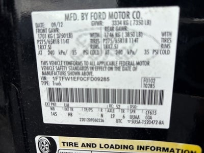 2012 Ford F-150 Lariat