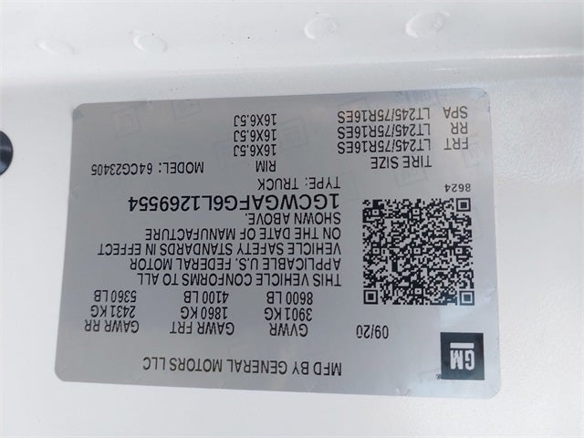 2020 Chevrolet Express 2500 Work Van Cargo