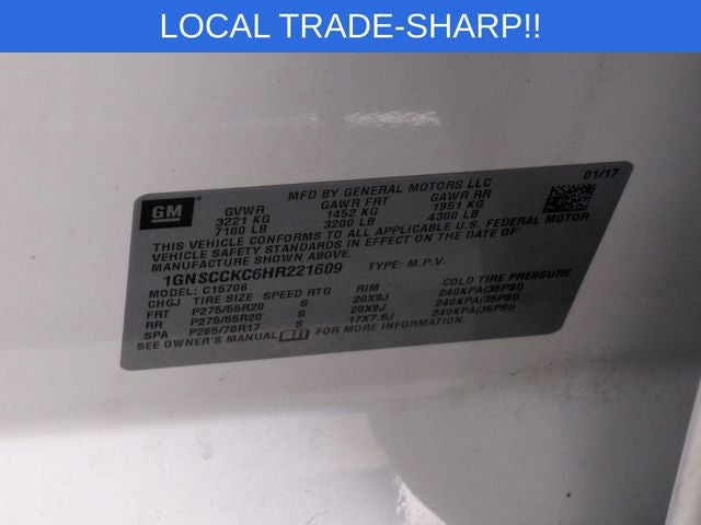 2017 Chevrolet Tahoe Premier