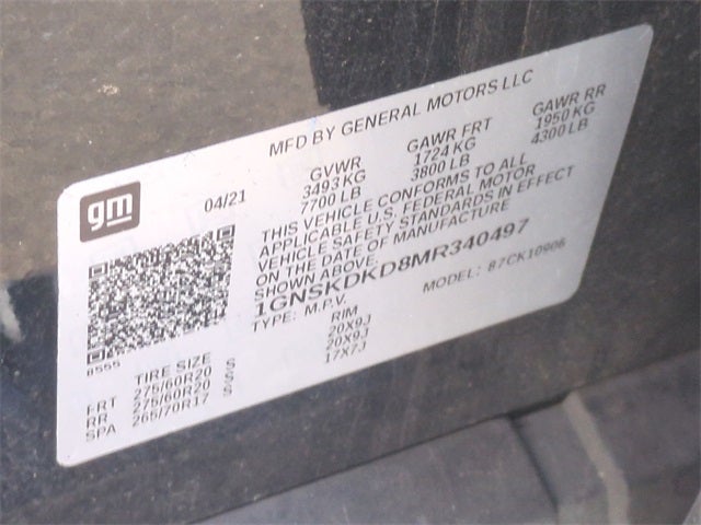 2021 Chevrolet Suburban Z71