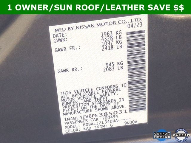 2023 Nissan Altima 2.5 SL