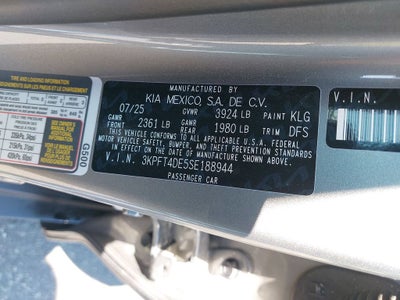 2025 Kia K4 LXS