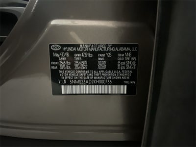 2019 Hyundai Santa Fe SE