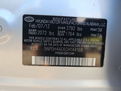 2012 Hyundai Elantra Limited