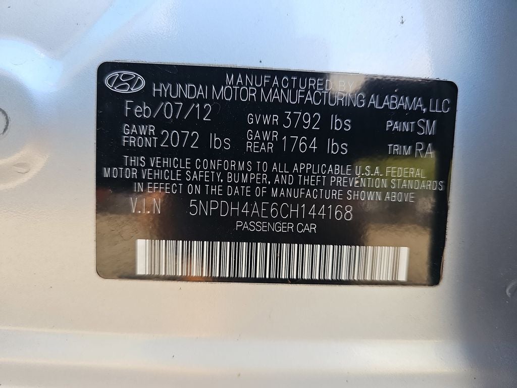 2012 Hyundai Elantra Limited