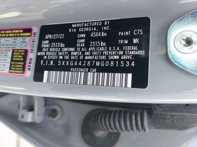 2021 Kia K5 GT