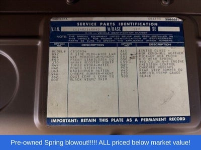 1970 Chevrolet C/K 10 Base