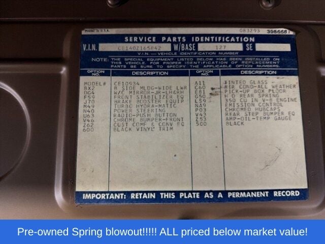 1970 Chevrolet C/K 10 Base