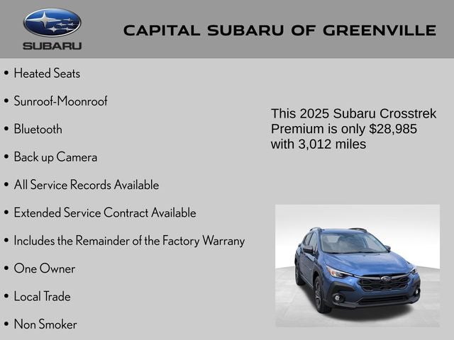 2025 Subaru Crosstrek Premium