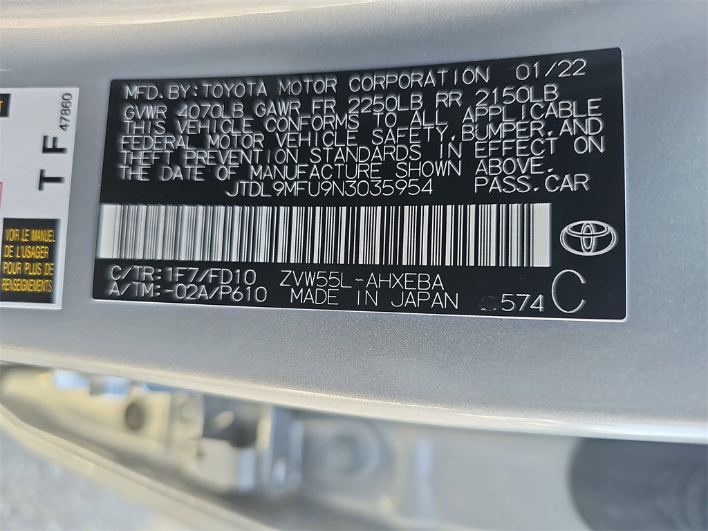 2022 Toyota Prius LE AWD-e