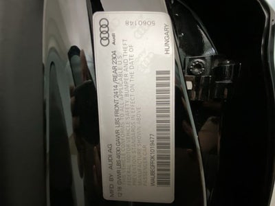 2019 Audi A3 2.0T Premium Plus quattro