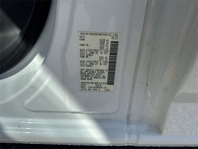 2021 Nissan NV Cargo SV