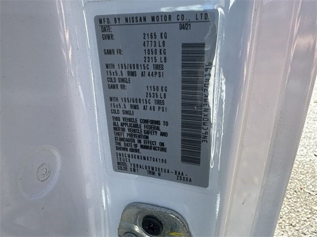 2021 Nissan NV200 Compact Cargo SV