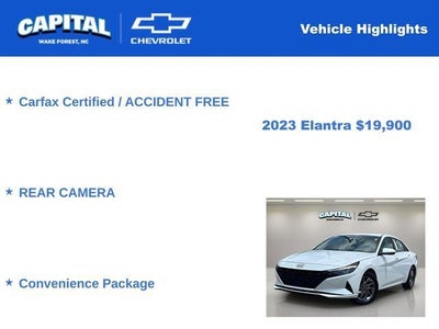 2023 Hyundai Elantra SEL