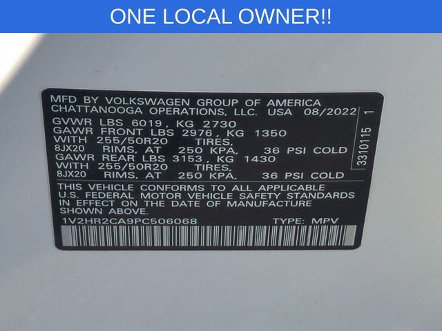 2023 Volkswagen Atlas 3.6L V6 SE w/Technology