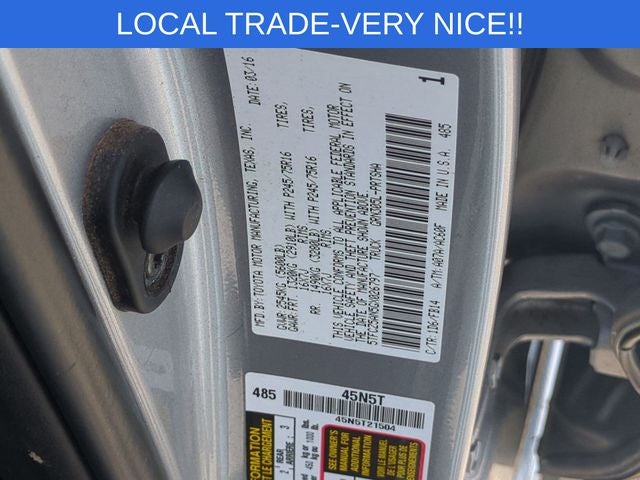 2016 Toyota Tacoma SR V6