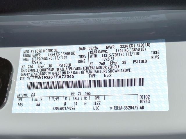 2026 Ford F-150 Raptor