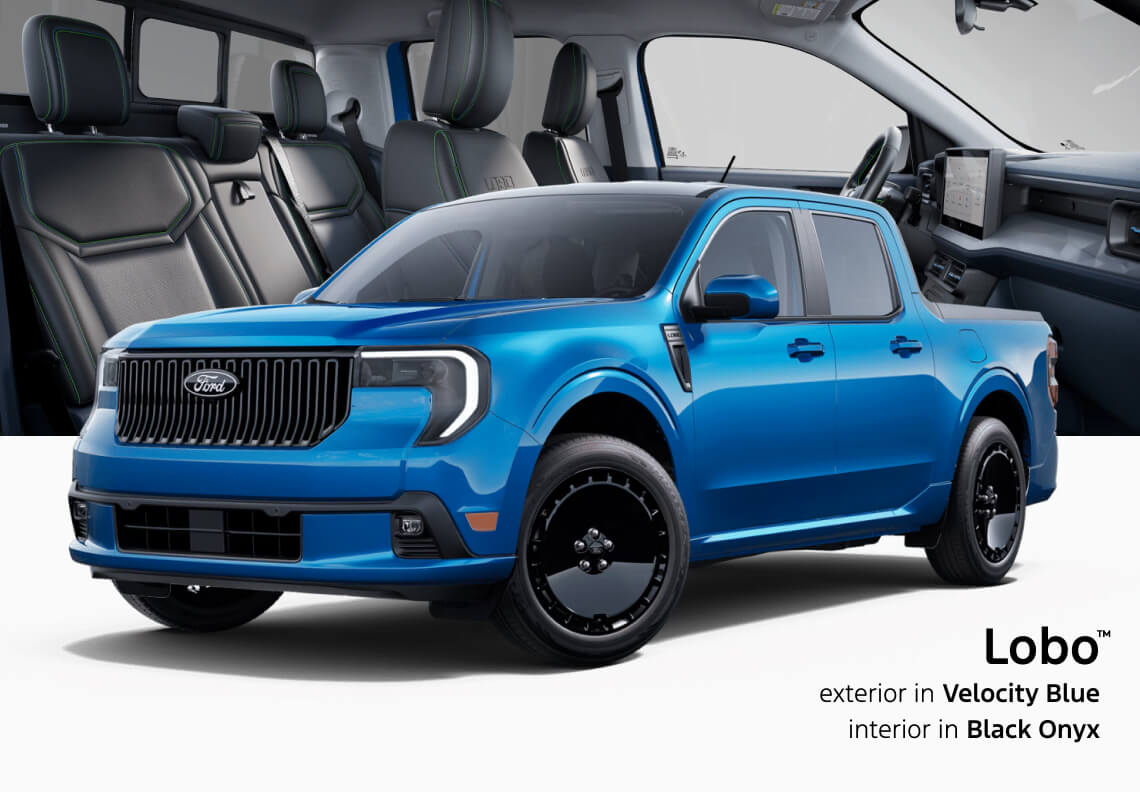2025 Ford Maverick Lobo in velocity blue