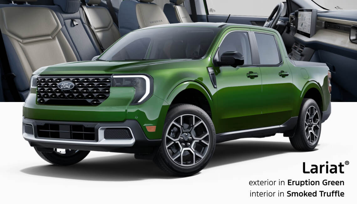 2025 Ford Maverick Lariat in eruption green