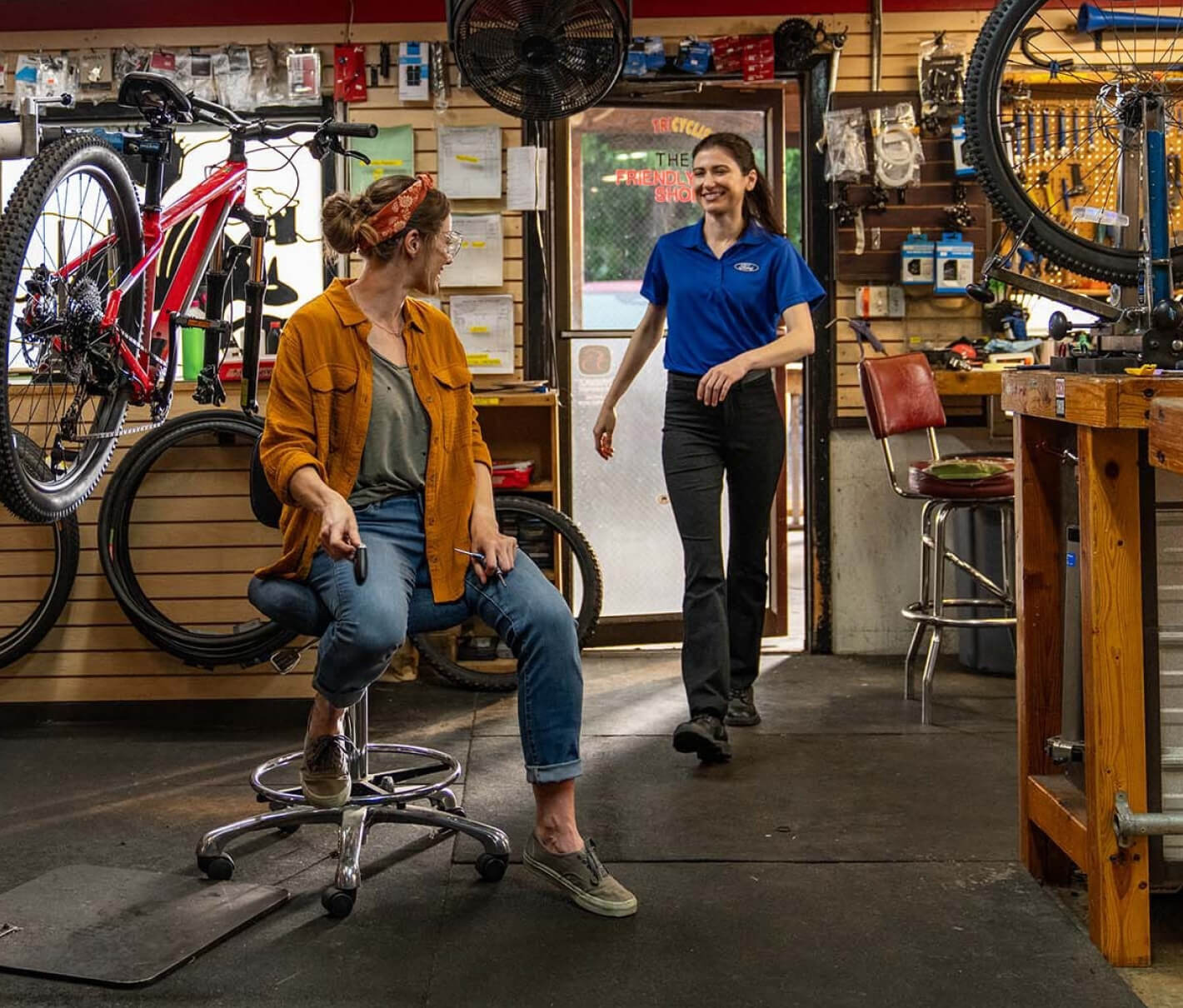 Ford Worker in Client's Business