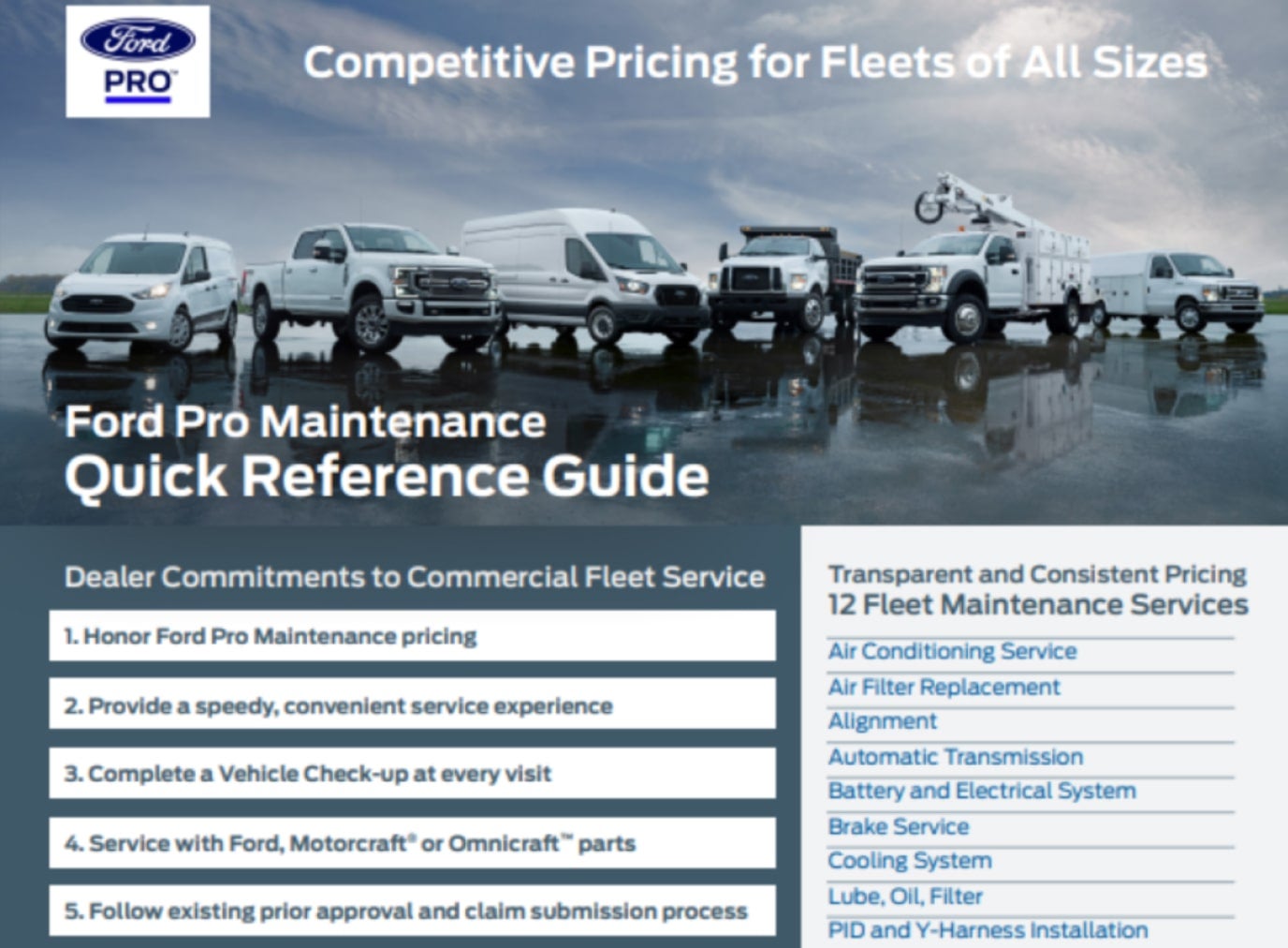 Types of Ford Commercial Vehicle Service Near Myrtle Beach