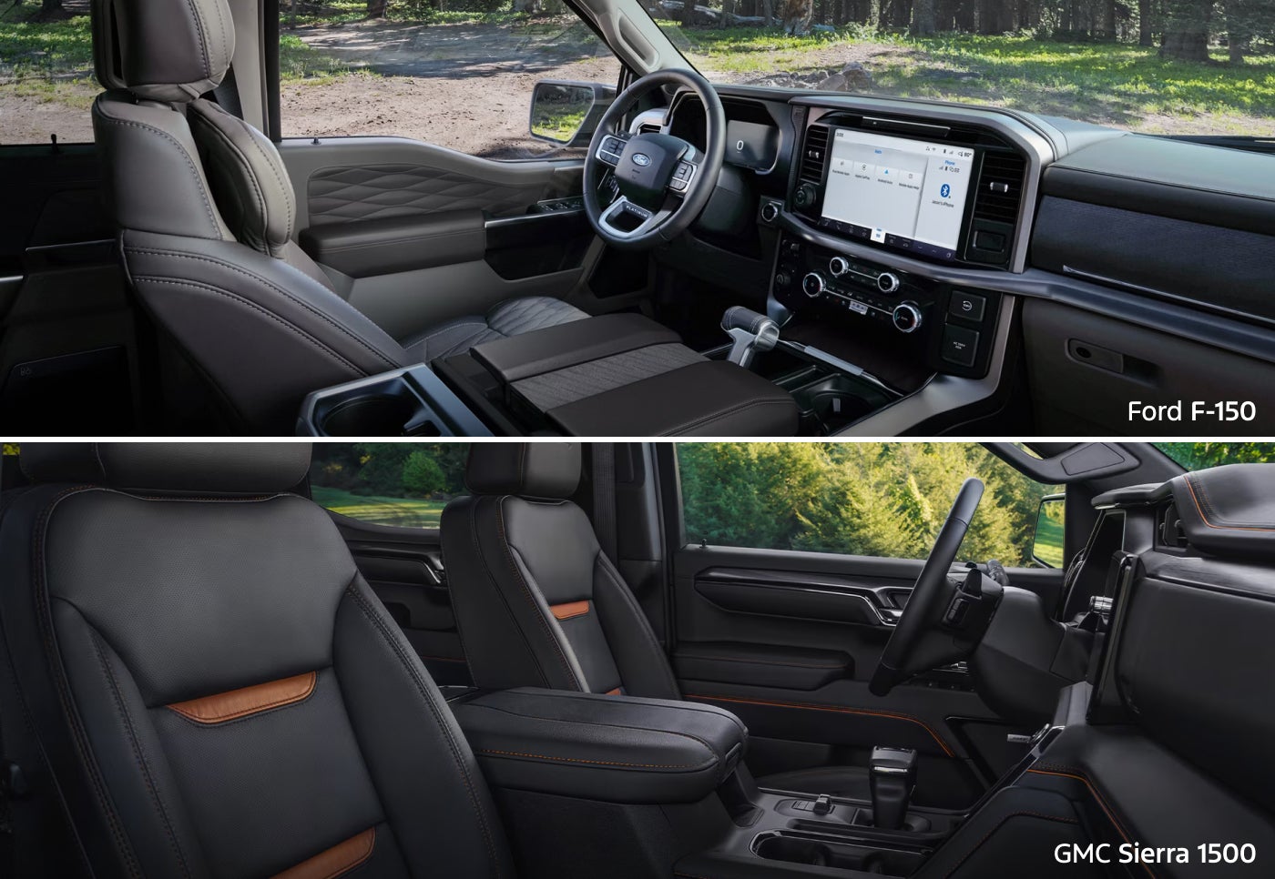 2026 Ford F-150 vs. 2026 GMC Sierra 1500: Interior & Cabin